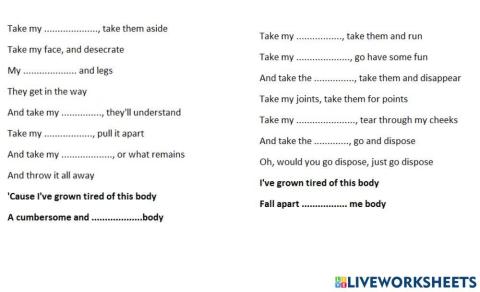 Body song (mother mother)