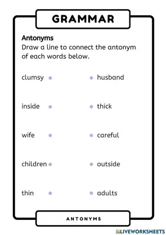 Antonyms
