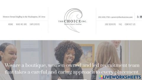 The Choice staffing - website