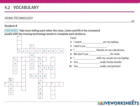 Crossword Using technology