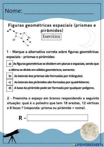 Prismas e pirâmides