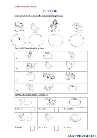 PBT Unit 2 Letter Dd Mrs.Thuy