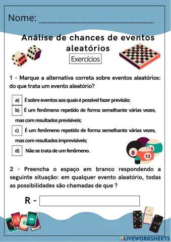 Análise de eventos aleatórios