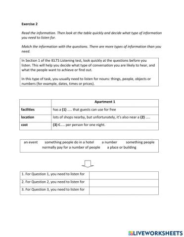 IE2, Unit 3, Listening, Exercise 2