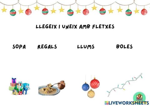 Llegeix i uneix amb fletxes