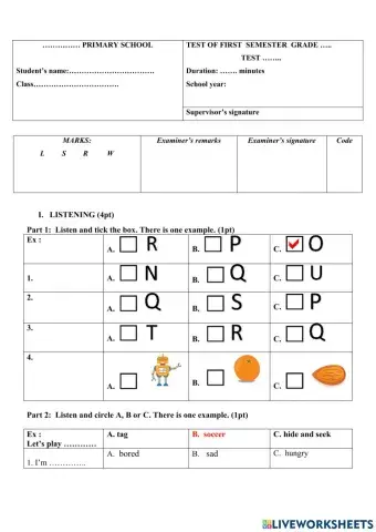 Test 2 term 1 smart start grade 2