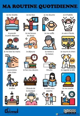 Ma routine quotidienne (Dictionnaire visuel)