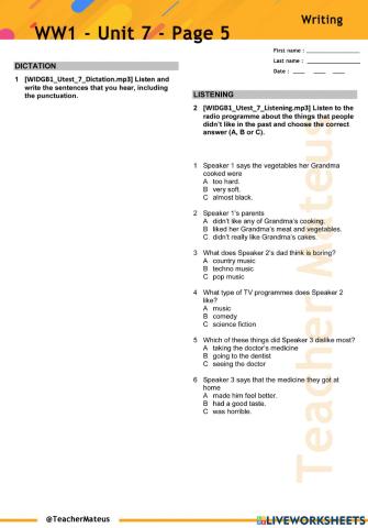 WW1 - Unit 7 - Page 5