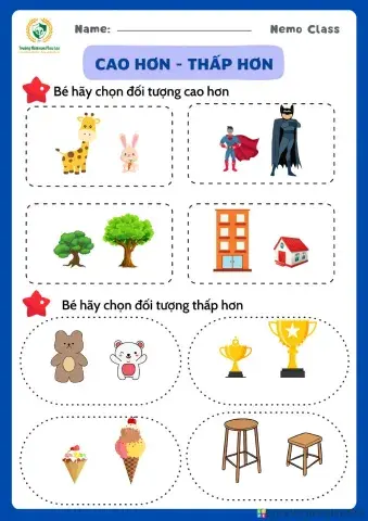 Bài tập cao hơn - thấp hơn