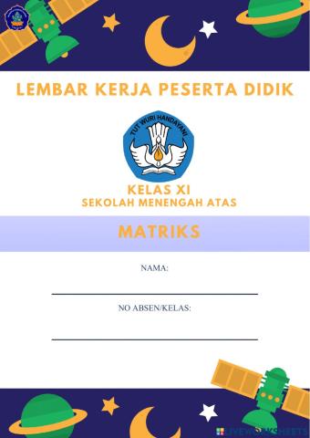 E-lkpd matriks kelas 11
