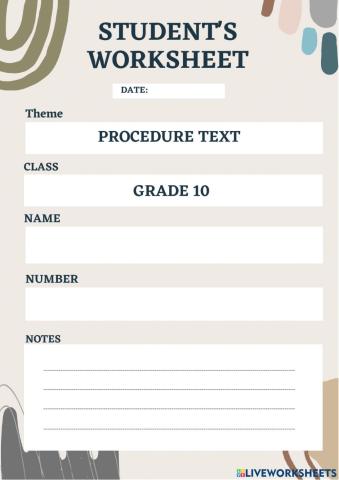 Procedure Text