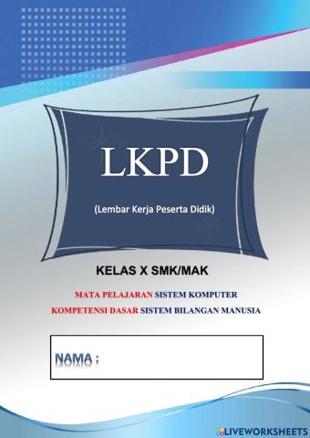 E-LKPD Sistem Bilangan