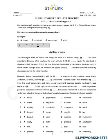 S7-winter break-fce + pet practice
