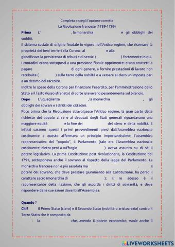 La Rivoluzione francese, le prime due fasi