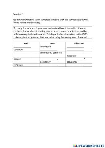IE3, Unit 3, Listening, Exercise 2