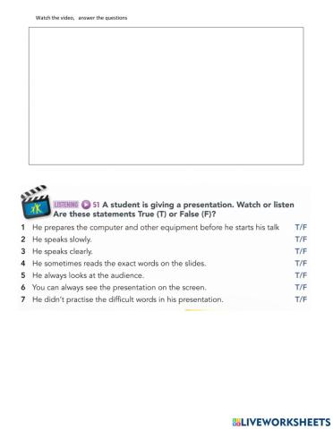 GW A1+ u5 Life Skills video