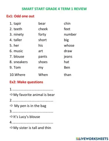 Smart start 4 term 1 review