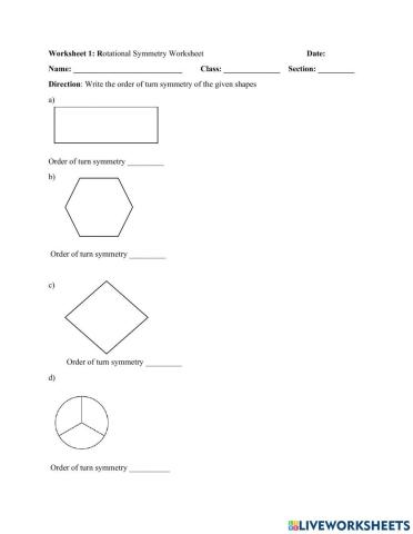 Order of rotational symmetry