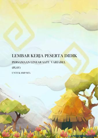 Persamaan Linear Satu Variabel