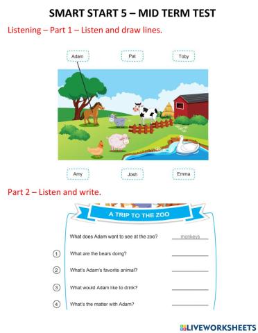 Smart start 5 - Mid Term Test - DTP