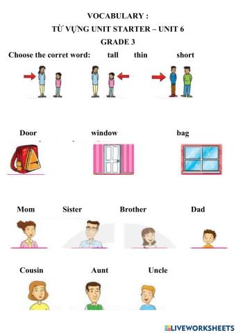 Vocabulary grade 3 hk1