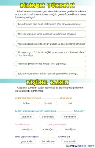 Bilinçli Tüketici-Kişisel Bakım