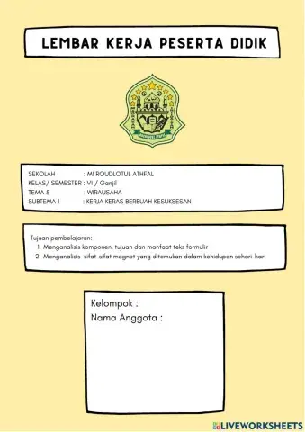 Pertemuan 2 tema 5 subtema 1