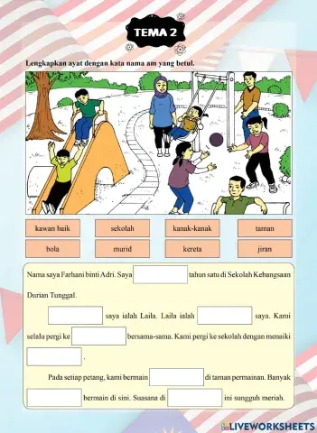 Tutor Sukses 2023-24 Bahasa Melayu Tahun 1 - Tema 2