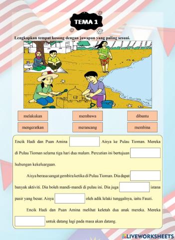 Tutor Sukses 2023-24 Bahasa Melayu Tahun 2 - Tema 1