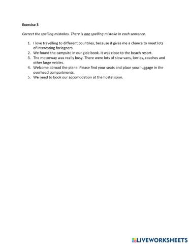 IE2, Unit 4, Vocabulary & Grammar, Exercise 3