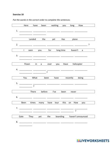 IE2, Unit 4, Vocabulary & Grammar, Exercise 10