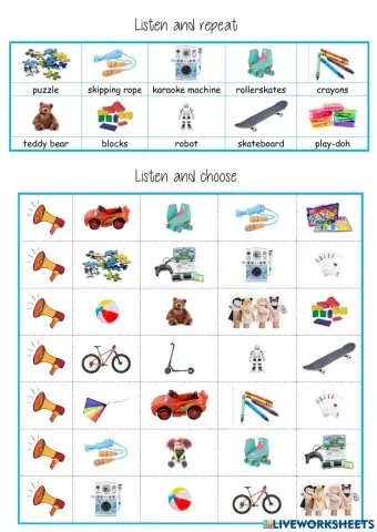 listen and choose toys tiger 1 extra