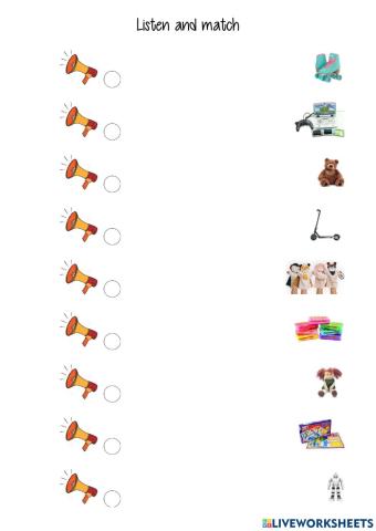 listen and match toys 2