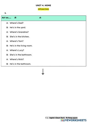 E3SS (speaking) U4 HOME -nuongnguyen