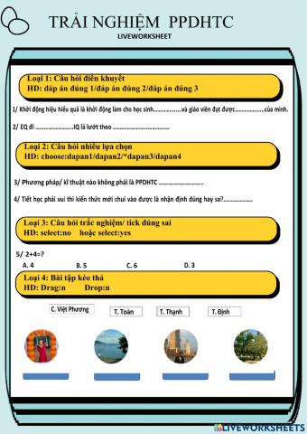 Trải nghiệm ppdhtc