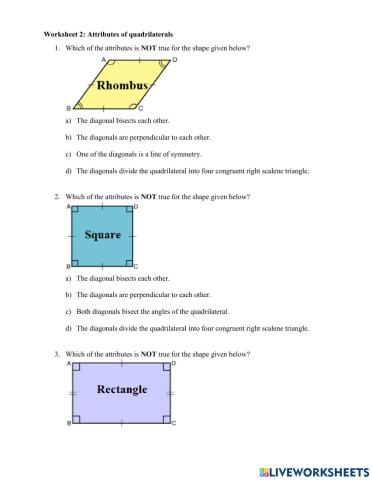 Sorting Quadrilaterals