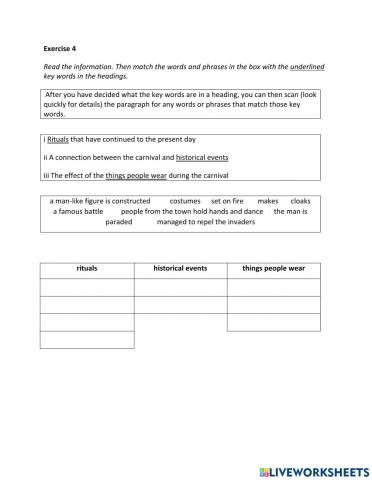 IE2, Unit 4, Reading, Exercise 3