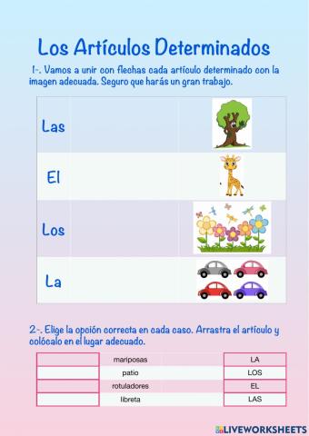 ARTÍCULOS DETERMINADOS RC2