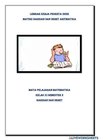 LKPD Barisan dan deret Aritmatika