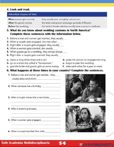 Adverbial time clause