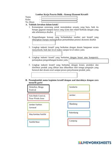 Konsep ekonomi kreatif