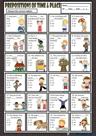 Time prepositions