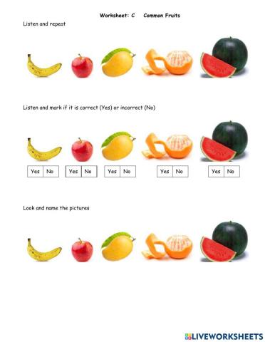 Common Fruits