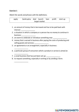 IE3, Unit 4, Grammar and Vocabulary, Exercise 1