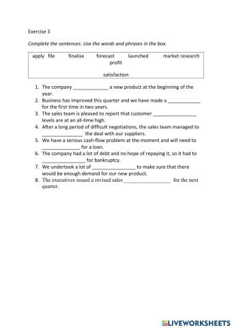 IE3, Unit 4, Grammar and Vocabulary, Exercise 3