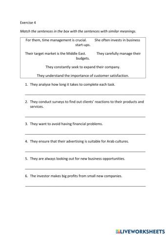 IE3, Unit 4, Grammar and Vocabulary, Exercise 4