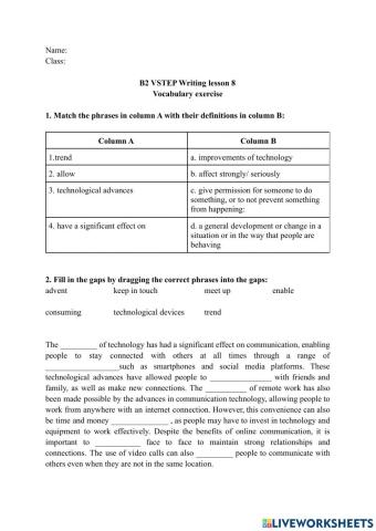 B2 VSTEP writing vocab L8