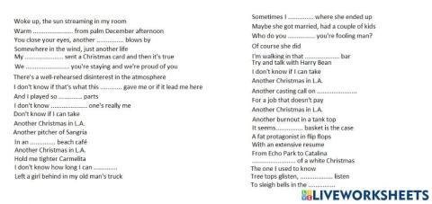 Christmas in LA song