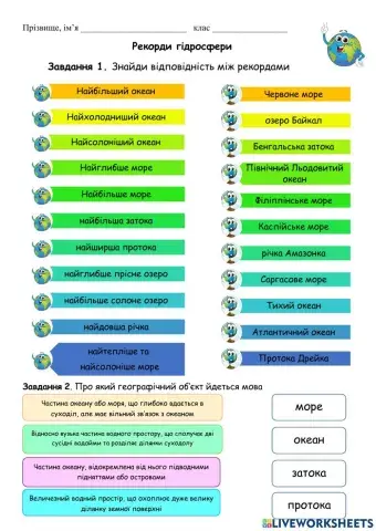 Рекорди гідросфери