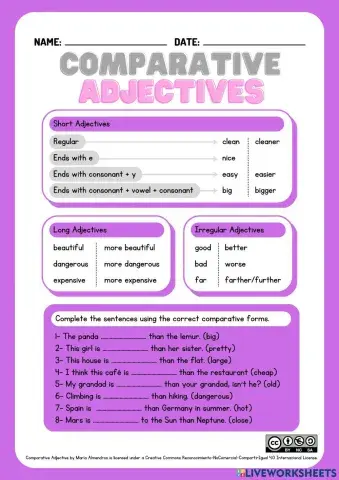 Comparative Adjectives